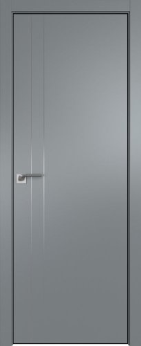 Interiérové dveře bezfalcové - 42SMK - Barva: Gray Matt, Hrana Dveří: ABS černý mat ze čtyř stran