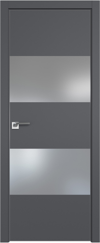 Interiérové dveře bezfalcové - 10SMK - Barva: Cocoa Matt, Sklo: Lacobel White Lacquer, Hrana Dveří: Matná ze čtyř stran