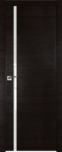 Interiérové dveře bezfalcové - 22Z - Barva: Wenge Crosscut, Sklo: Lacobel White Lacquer, Hrana Dveří: Matný Hliník