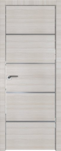 Interiérové dveře bezfalcové - 20Z - Barva: Gray Crosscut, Sklo: Lacobel Black Lacquer, Hrana Dveří: Matný Hliník