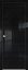 Interiérové dveře bezfalcové - 4STK - Barva: Pine Manhattan Grey, Sklo: Lacobel Black Lacquer, Hrana Dveří: Matná ze čtyř stran