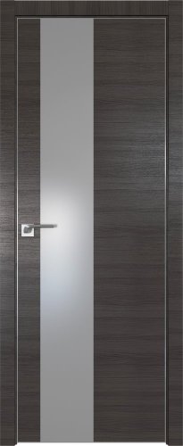 Interiérové dveře bezfalcové - 5Z - Barva: Gray Crosscut, Sklo: Lacobel Silver Lacquer, Hrana Dveří: Matný Hliník