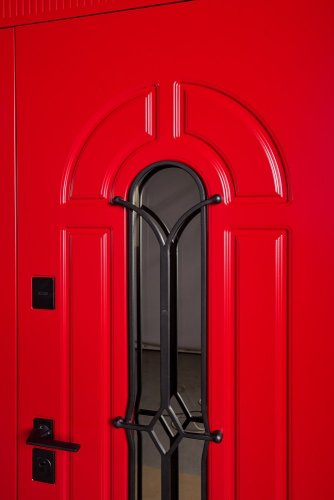 Bezpečnostní dveře venkovní Zariela Glass Red 1200 COTTAGE