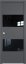Interiérové dveře bezfalcové - 10SMK - Barva: Gray Matt, Sklo: Lacobel Black Lacquer, Hrana Dveří: Matná ze čtyř stran