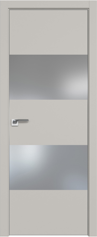 Interiérové dveře bezfalcové - 10SMK - Barva: Cocoa Matt, Sklo: Lacobel White Lacquer, Hrana Dveří: Matná ze čtyř stran