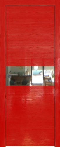 Interiérové dveře bezfalcové - 4STK - Barva: Pine Red Glossy, Sklo: Zrcadlo, Hrana Dveří: Matná ze čtyř stran