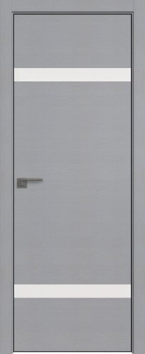 Interiérové dveře bezfalcové - 3STK - Barva: Pine Manhattan Grey, Sklo: Lacobel White Lacquer, Hrana Dveří: Black Edition ze čtyř stran