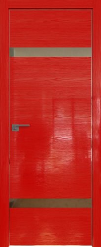 Interiérové dveře bezfalcové - 3STK - Barva: Pine Red Glossy, Sklo: Zrcadlo, Hrana Dveří: Matná ze čtyř stran