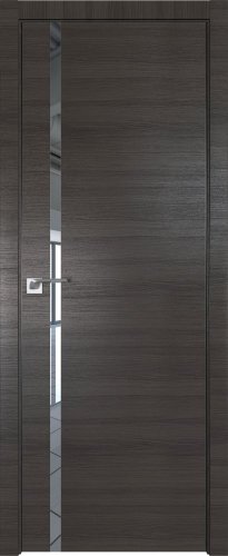 Interiérové dveře bezfalcové - 22Z - Barva: Gray Crosscut, Sklo: Zrcadlo, Hrana Dveří: BLACK EDITION