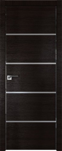Interiérové dveře bezfalcové - 20Z - Barva: Gray Crosscut, Sklo: Lacobel Black Lacquer, Hrana Dveří: Matný Hliník
