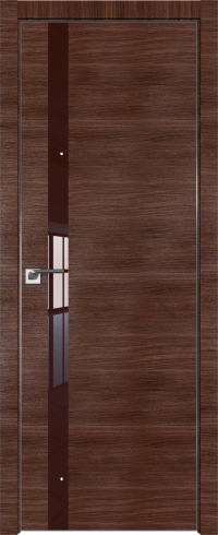 Interiérové dveře bezfalcové - 6Z - Barva: Gray Crosscut, Sklo: Lacobel Silver Lacquer, Hrana Dveří: Matný Hliník