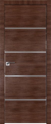Interiérové dveře bezfalcové - 20Z - Barva: Gray Crosscut, Sklo: Lacobel Black Lacquer, Hrana Dveří: Matný Hliník