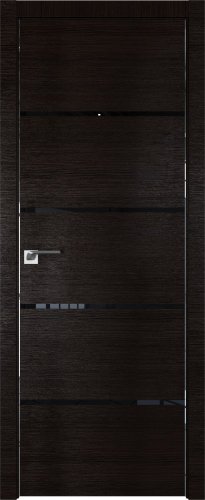 Interiérové dveře bezfalcové - 20Z - Barva: Gray Crosscut, Sklo: Lacobel Black Lacquer, Hrana Dveří: Matný Hliník