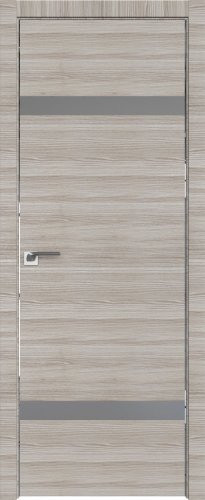 Interiérové dveře bezfalcové - 3Z - Barva: White Ash Crosscut, Sklo: Zrcadlo, Hrana Dveří: Matný Hliník