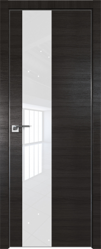 Interiérové dveře bezfalcové - 5Z - Barva: Gray Crosscut, Sklo: Lacquer Classic, Hrana Dveří: Matný Hliník