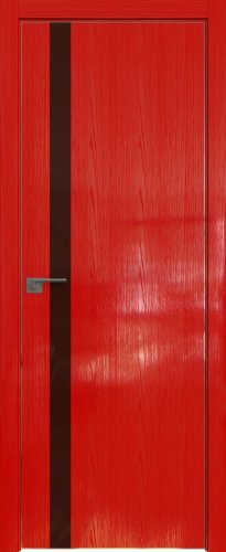 Interiérové dveře bezfalcové - 6STK - Barva: Pine Red Glossy, Sklo: Lacobel Brown Lacquer, Hrana Dveří: Matná ze čtyř stran