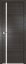 Interiérové dveře bezfalcové - 22Z - Barva: Gray Crosscut, Sklo: Lacobel Mother-of-Pearl Lacquer, Hrana Dveří: BLACK EDITION
