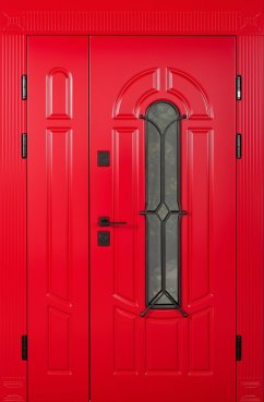 Bezpečnostní dveře venkovní Zariela Glass Red 1200 COTTAGE