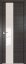 Interiérové dveře bezfalcové - 5Z - Barva: Gray Crosscut, Sklo: Lacobel Mother-of-Pearl Lacquer, Hrana Dveří: BLACK EDITION