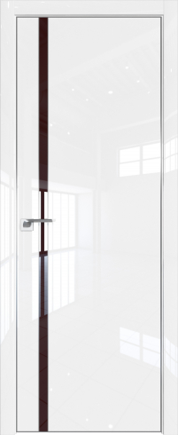Interiérové dveře bezfalcové - 122LA - Barva: White Luxe, Sklo: Lacquer Classic, Hrana Dveří: Matná ze čtyř stran