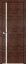 Interiérové dveře bezfalcové - 22Z - Barva: Malaga Cherry Crosscut, Sklo: Lacobel Brown Lacquer, Hrana Dveří: BLACK EDITION