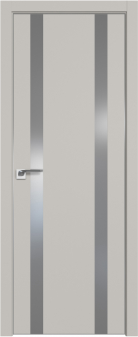 Interiérové dveře bezfalcové - 109SMA - Barva: Cocoa Matt, Sklo: Lacobel White Lacquer, Hrana Dveří: Matná ze čtyř stran