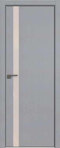 Interiérové dveře bezfalcové - 6STK - Barva: Pine Manhattan Grey, Sklo: Lacobel Mother-of-Pearl Lacquer, Hrana Dveří: Black Edition ze čtyř stran