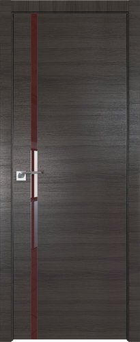 Interiérové dveře bezfalcové - 22Z - Barva: Gray Crosscut, Sklo: Lacobel Brown Lacquer, Hrana Dveří: BLACK EDITION