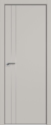 Interiérové dveře bezfalcové - 42SMK - Barva: Gray Matt, Hrana Dveří: ABS černý mat ze čtyř stran