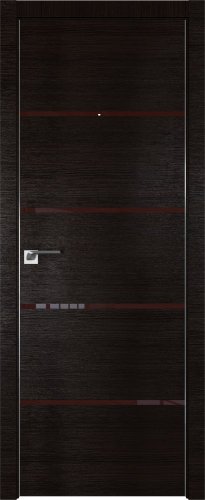 Interiérové dveře bezfalcové - 20Z - Barva: Wenge Crosscut, Sklo: Lacobel Brown Lacquer, Hrana Dveří: Matný Hliník
