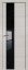 Interiérové dveře bezfalcové - 5Z - Barva: White Ash Crosscut, Sklo: Lacobel Black Lacquer, Hrana Dveří: BLACK EDITION