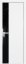 Interiérové dveře bezfalcové - 100SMK - Barva: White Matt, Sklo: Lacobel Black Lacquer, Hrana Dveří: Matná ze čtyř stran