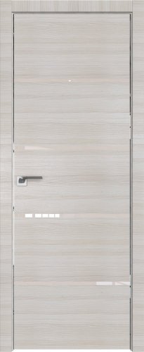 Interiérové dveře bezfalcové - 20Z - Barva: Gray Crosscut, Sklo: Lacobel Black Lacquer, Hrana Dveří: Matný Hliník