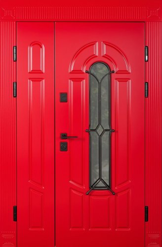 Bezpečnostní dveře venkovní Zariela Glass Red 1200 COTTAGE