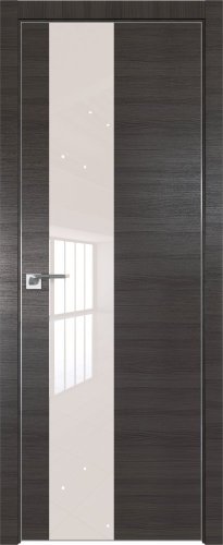 Interiérové dveře bezfalcové - 5Z - Barva: Capiccino Crosscut, Sklo: Lacquer Classic, Hrana Dveří: BLACK EDITION