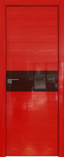 Interiérové dveře bezfalcové - 4STK - Barva: Pine Red Glossy, Sklo: Lacobel Brown Lacquer, Hrana Dveří: Black Edition ze čtyř stran