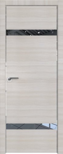 Interiérové dveře bezfalcové - 3Z - Barva: White Ash Crosscut, Sklo: Zrcadlo, Hrana Dveří: Matný Hliník