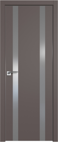 Interiérové dveře bezfalcové - 109SMA - Barva: Cocoa Matt, Sklo: Lacobel White Lacquer, Hrana Dveří: Matná ze čtyř stran