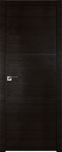 Interiérové dveře bezfalcové - 2Z - Barva: Wenge Crosscut, Hrana Dveří: BLACK EDITION