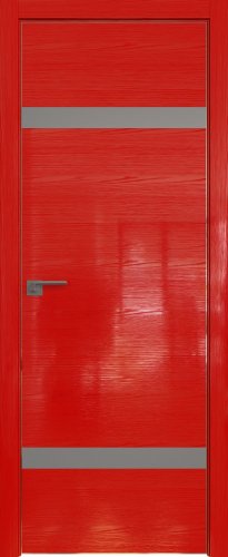 Interiérové dveře bezfalcové - 3STK - Barva: Pine Red Glossy, Sklo: Lacobel Black Lacquer, Hrana Dveří: Black Edition ze čtyř stran
